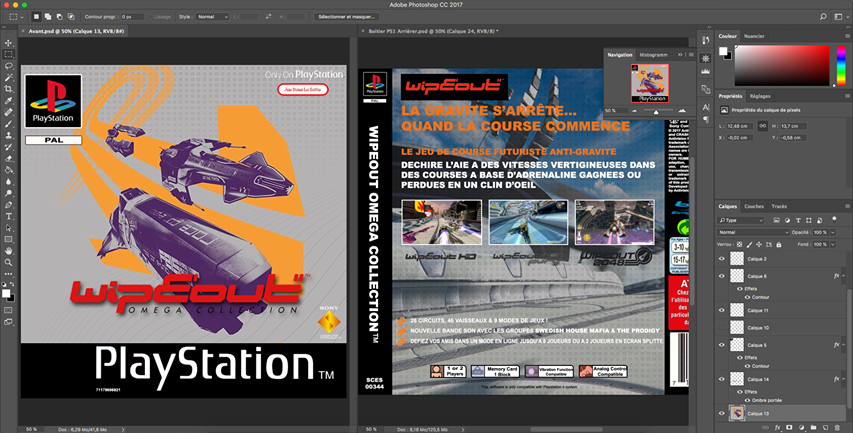 Jaquette WipEout Omega Collection Boite PSone PlayStation